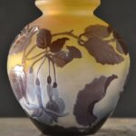 Antiquaire brocanteur vase Émile GALLE pate de verre art nouveau nancy daum ancien