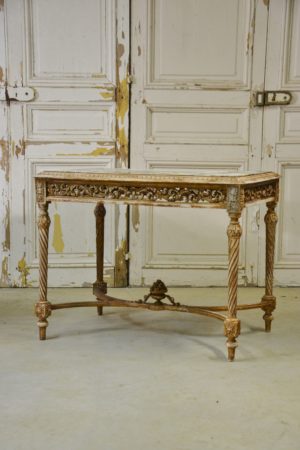 table milieu napoléon III ancienne doré ajouré XIX 19 siècle Rennes brocanteur antiquaire suédois swedish