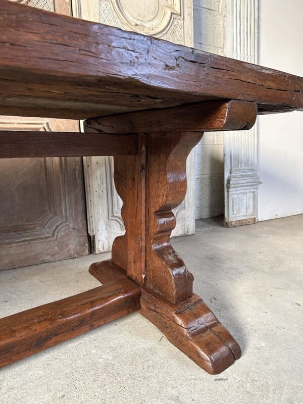 Table de monastère en chêne 20e siècle – Image 11