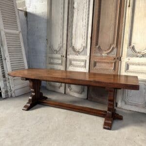 Table de monastère en chêne 20e siècle