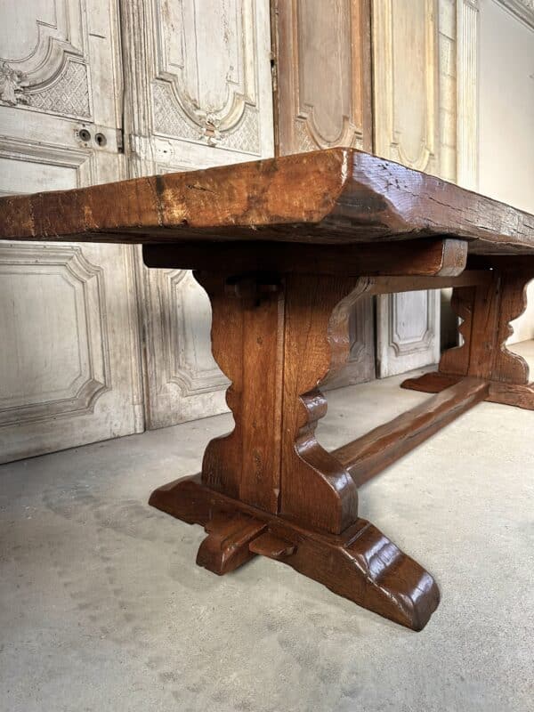 Table de monastère en chêne 20e siècle – Image 12