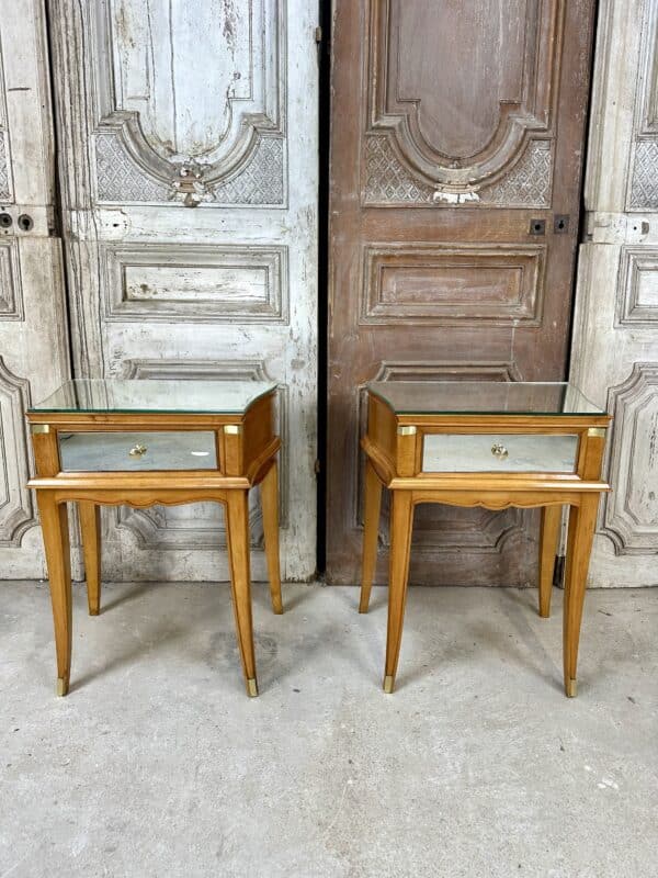 Paire de chevets de style art deco circa 1950 – Image 2