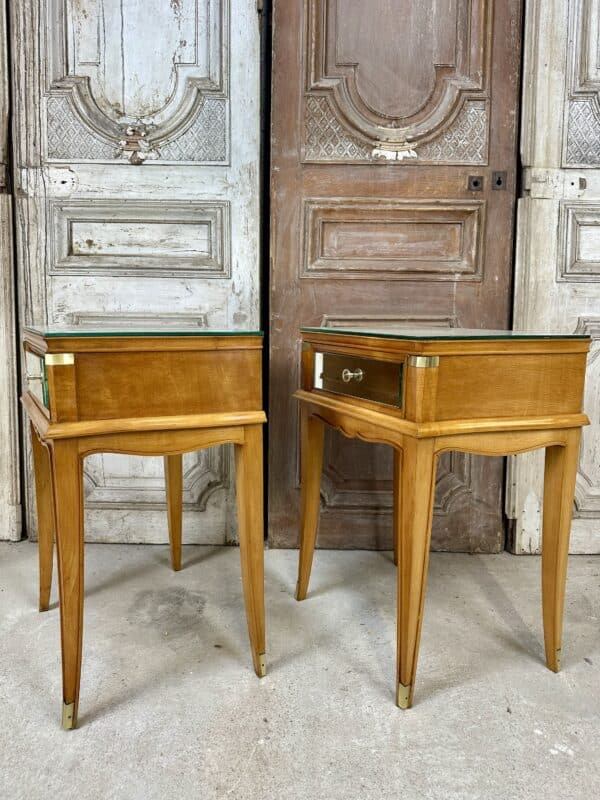 Paire de chevets de style art deco circa 1950 – Image 6