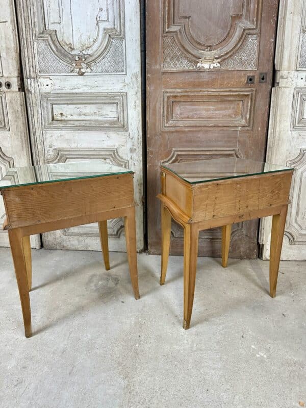 Paire de chevets de style art deco circa 1950 – Image 7