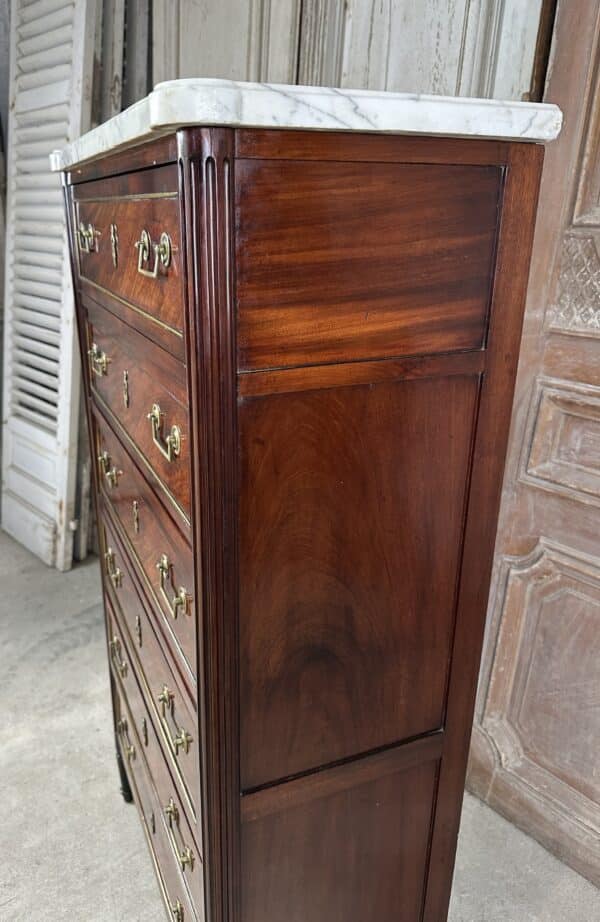 Semainier de style Louis XVI en acajou époque 19e siècle – Image 7
