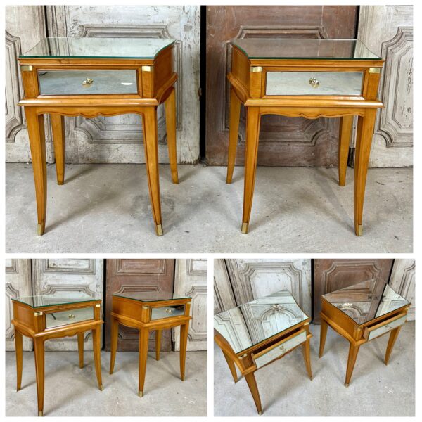 Paire de chevets de style art deco circa 1950