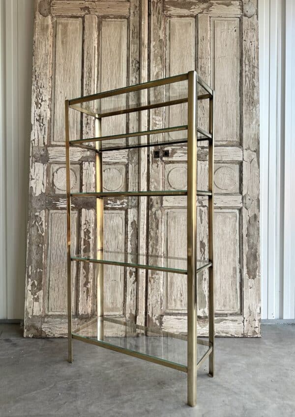 Étagère mid-century « broncz » circa 1960