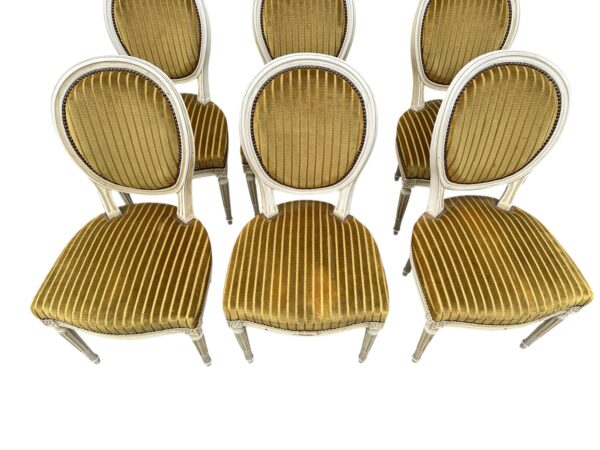 Série de 6 chaises Louis XVI circa 1970s – Image 3