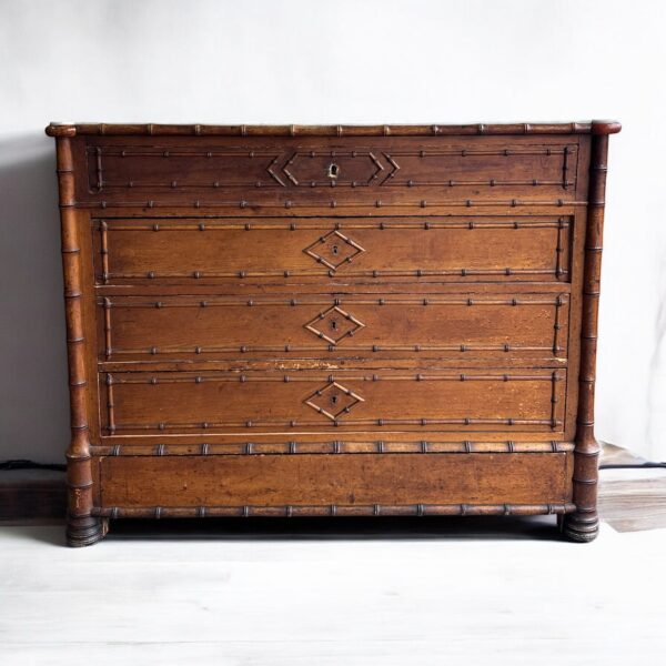 Commode faux bambou circa 1900