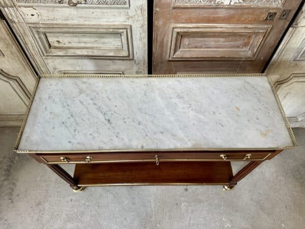Large console Louis XVI en acajou 18e siècle – Image 11