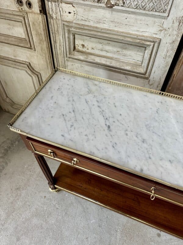 Large console Louis XVI en acajou 18e siècle – Image 12