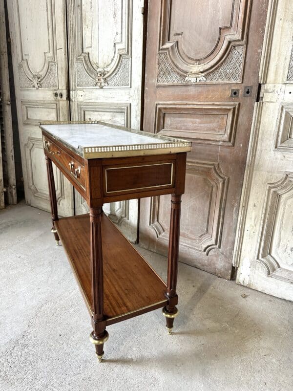 Large console Louis XVI en acajou 18e siècle – Image 14