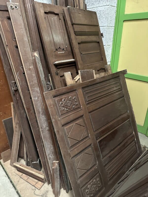 Boiserie néo Gothique en chêne époque 1900 – Image 2