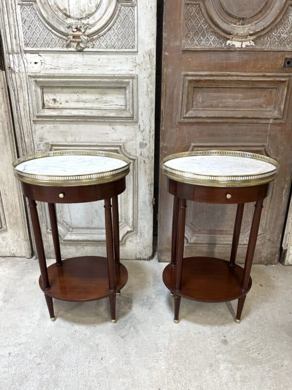 Paire de chevets Louis XVI acajou – Image 2