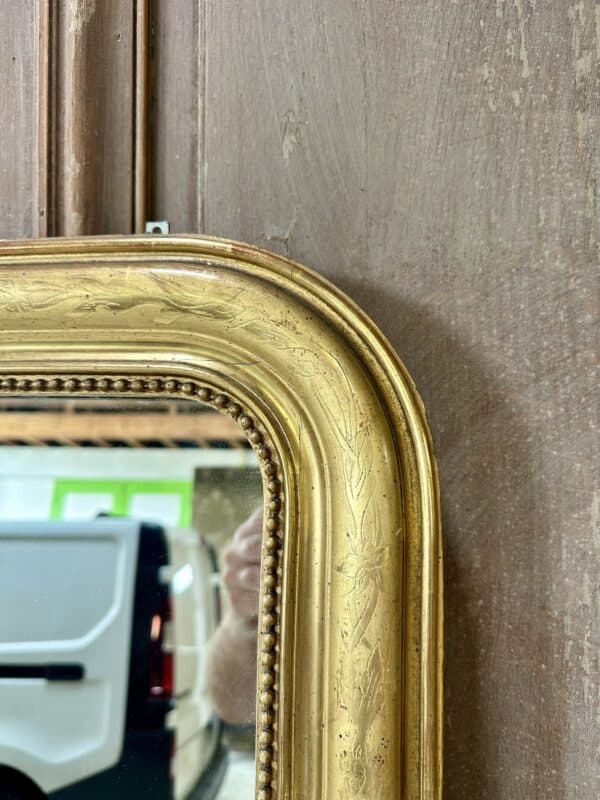 Petit miroir Louis Philippe 19e siècle – Image 7