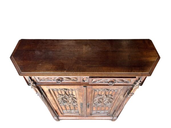 Buffet d’appui de style Néo-Gothique époque 1900 – Image 2