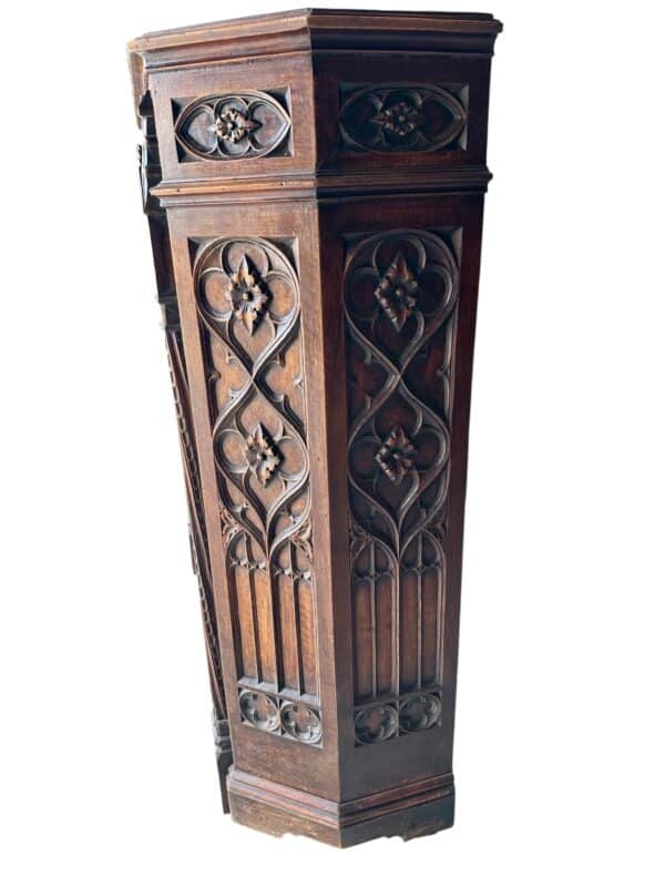 Buffet d’appui de style Néo-Gothique époque 1900 – Image 3