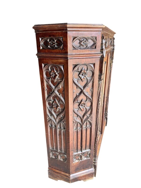 Buffet d’appui de style Néo-Gothique époque 1900 – Image 4