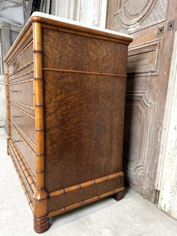 Commode faux bambou en érable époque fin 19e siècle – Image 12