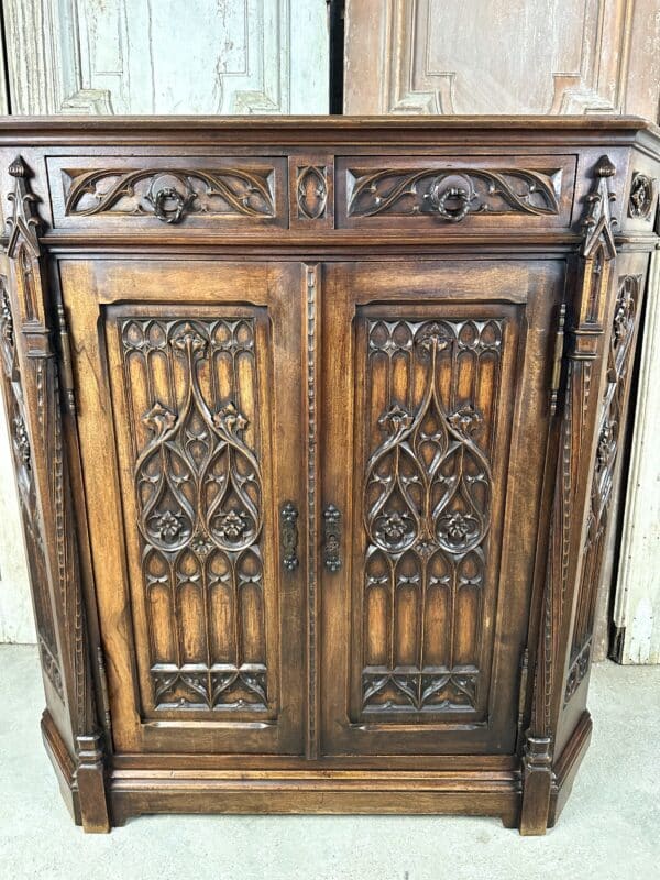 Buffet d’appui de style Néo-gothique époque 1900 – Image 13