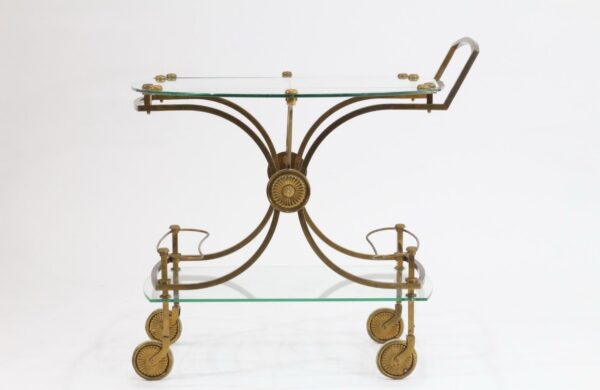 Chariot de bar attribué à la Maison JANSEN XXe siècle – Image 3