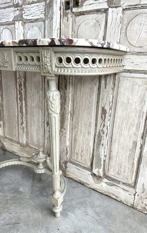 Console d’applique laquée de style Louis XVI 20e siècle – Image 6