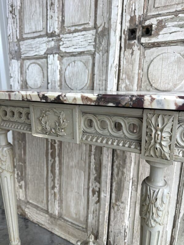Console d’applique laquée de style Louis XVI 20e siècle – Image 9