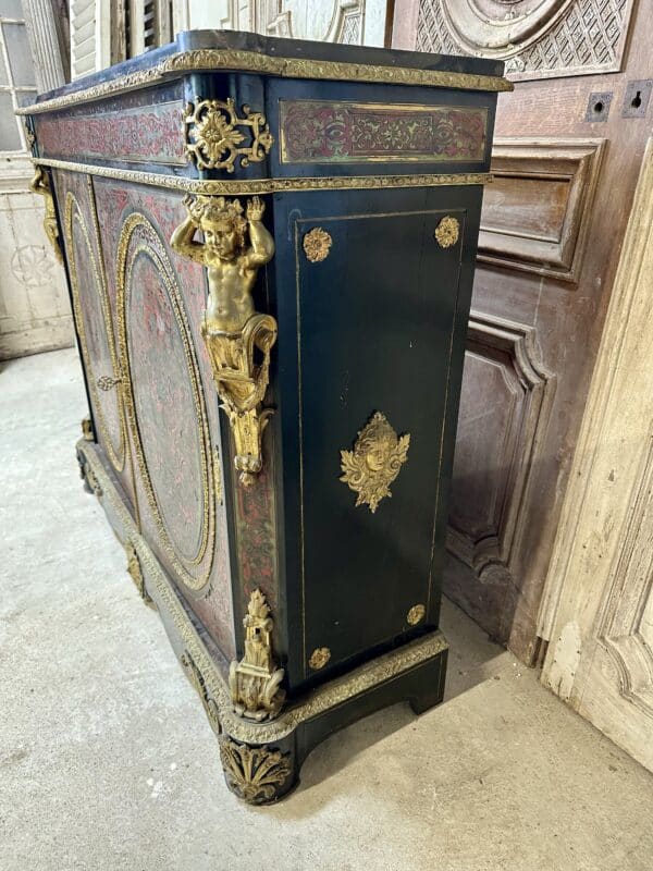 Meuble d’appui en marqueterie Boulle époque Napoléon III – Image 5