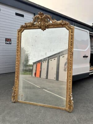 Miroir doré 19e siècle 193 x 138 cm