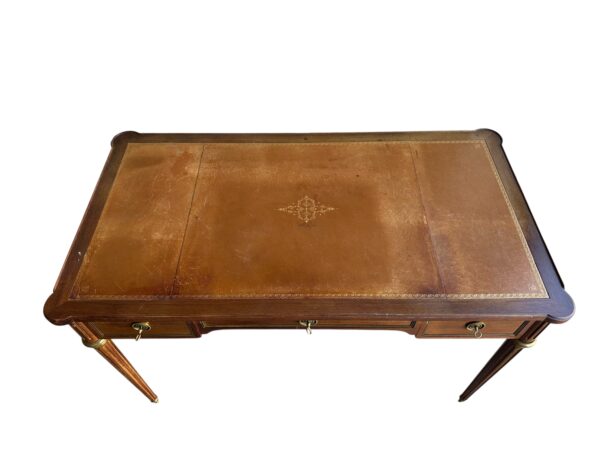 Petit bureau plat style Louis XVI 75 x 120 x 65 – Image 2