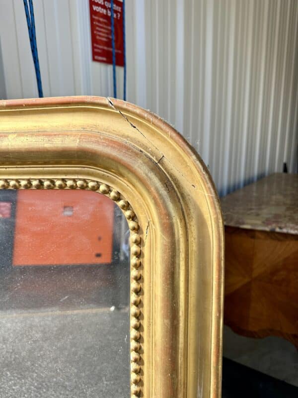 Miroir Louis Philippe doré 19e siècle 143 x 110 – Image 3