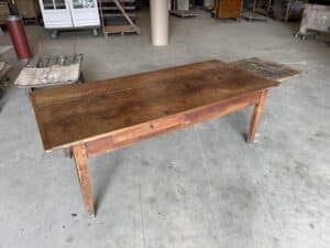 Table de ferme en merisier époque 1900