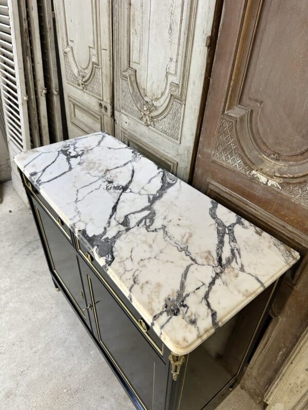 Buffet de style Louis XVI laqué noir circa 1960 – Image 4