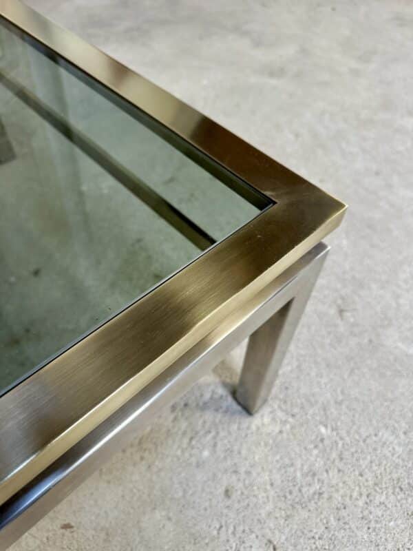 Petite table basse carrée Guy LEFÈVRE pour Maison JANSEN circa 1970 – Image 5