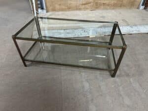 Table basse 20e siècle attribuée à JT LEPELLETIER non signée