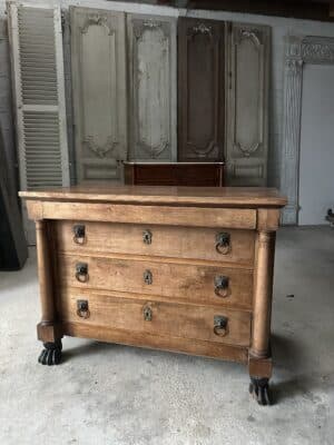 Commode en merisier de style Retour d’Égypte vers 1800