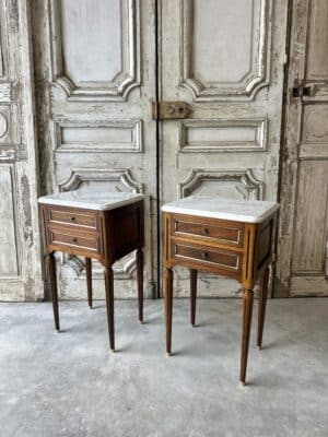 Paire de chevets Louis XVI circa 1970s