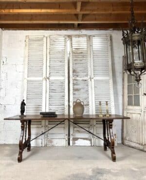 Deux paires de volets persiennes portes circa 1900