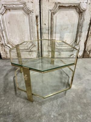 Petite table basse octogonale attribuée a J.QUINET