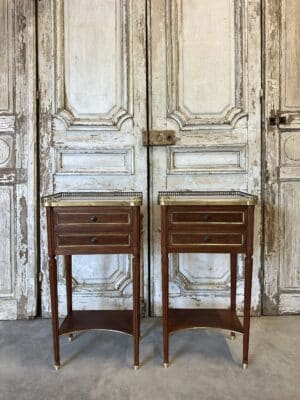 Paire de chevets de style Louis XVI circa 1960