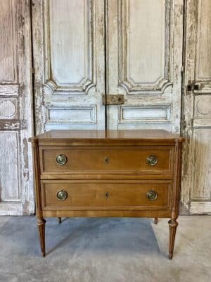 Commode sauteuse en merisier style Louis XVI 20e siècle