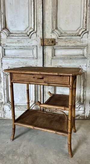Table d’appoint faux bambou époque 1900