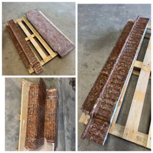 Cheminée Louis XVI à ressaut marbre campan circa 1880