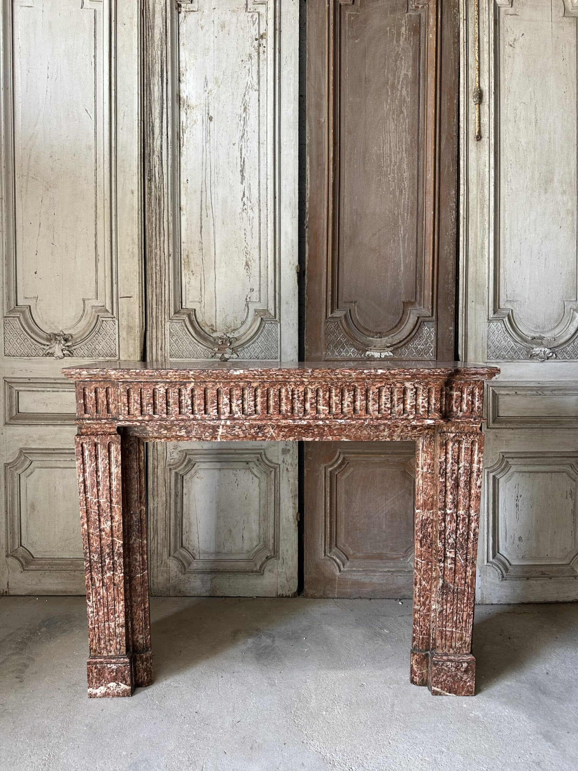 Cheminée Louis XVI en marbre XIXe siècle – Image 2