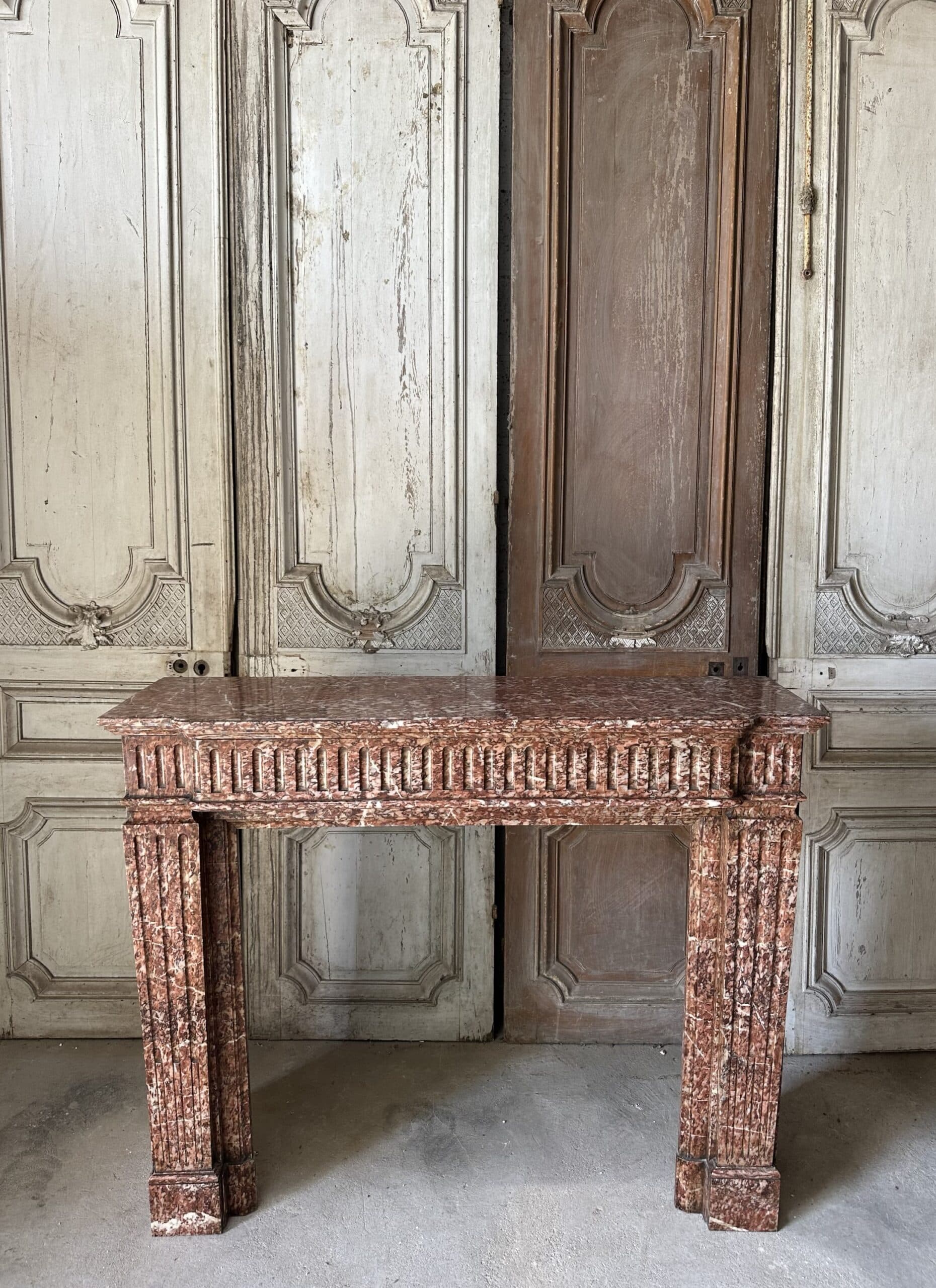 Cheminée Louis XVI en marbre XIXe siècle – Image 3