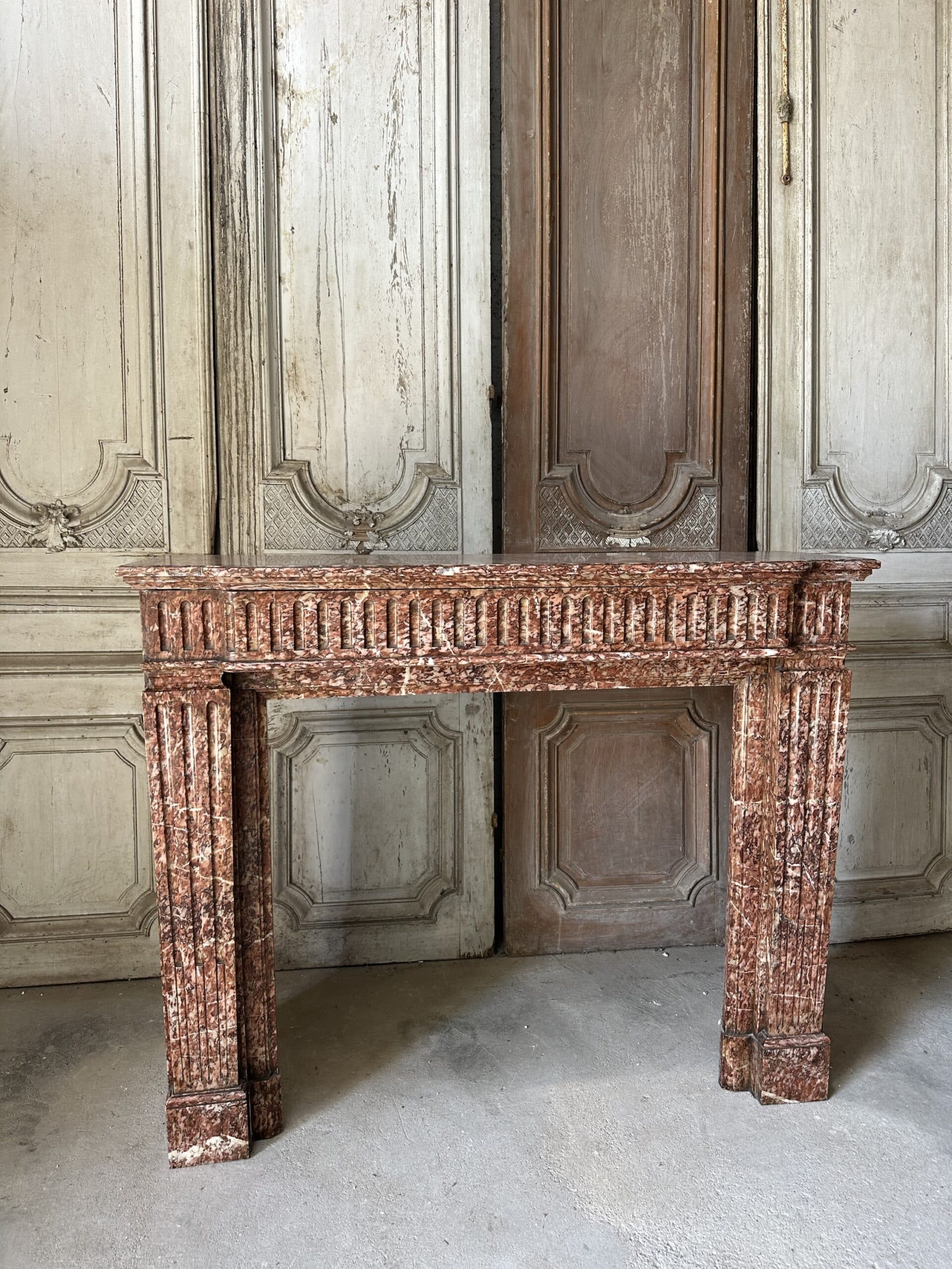 Cheminée Louis XVI en marbre XIXe siècle – Image 5